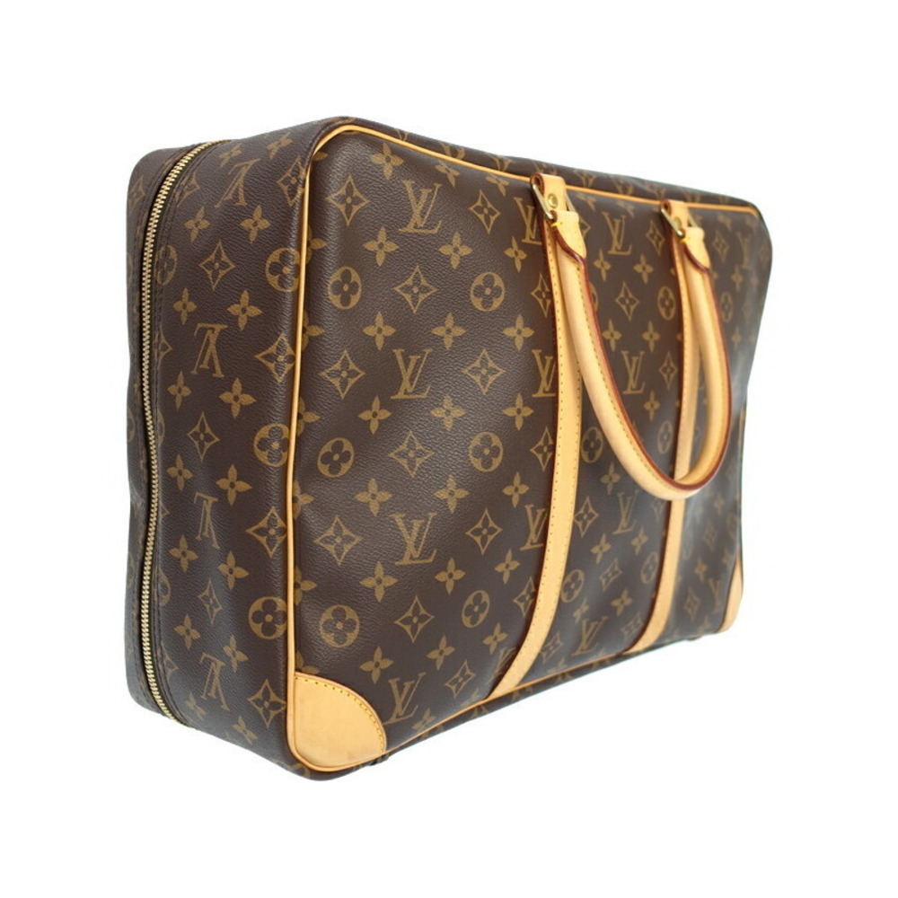 Louis Vuitton Sirius Boston Brown Bag Leather Monogram